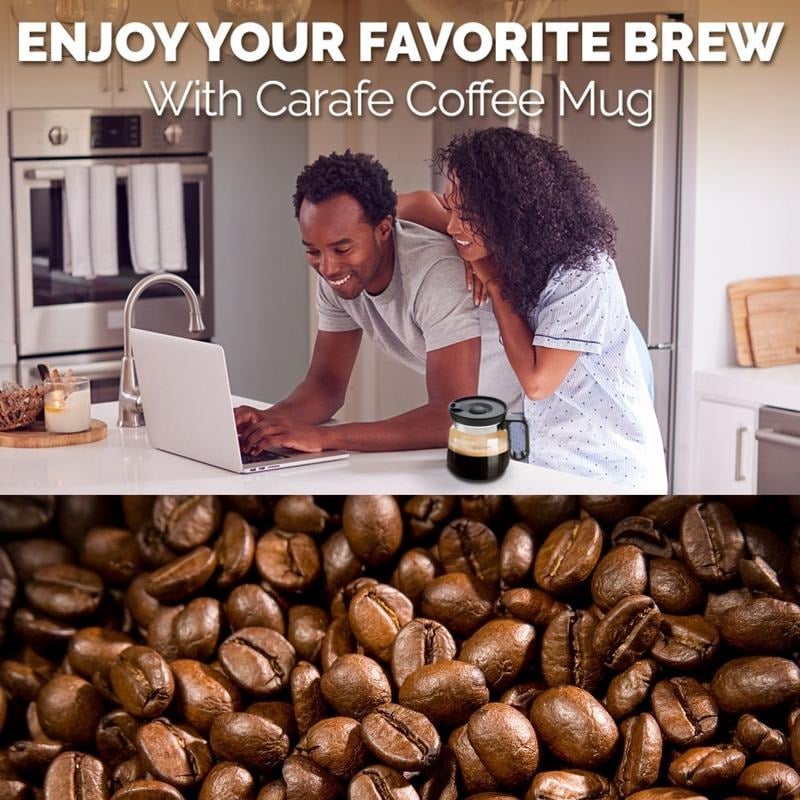 💕💖☕ 16 Oz Glass Coffee Mug – Coffee Pot Style