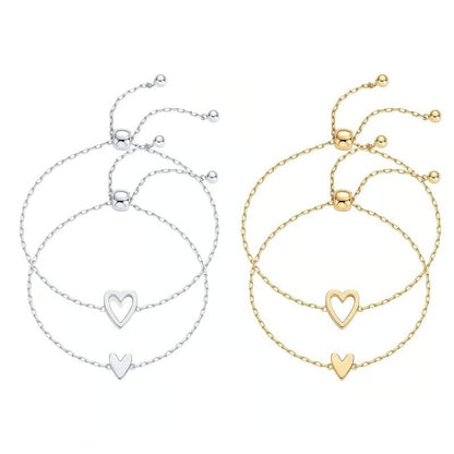 Adjustable Love Friendship Two Bracelet Pack