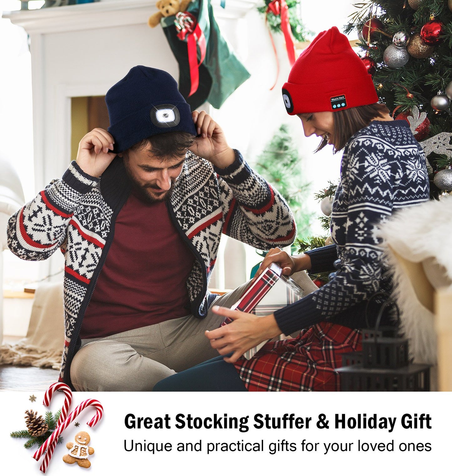 🔥❄️3-in-1 Function Bluetooth Beanie