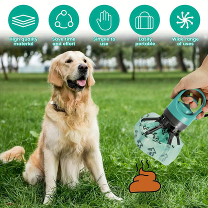 🎁SÄLJER SNABBT! 🐕 70 000+ SÅLDA - Bärbar bajsskopa med påsar