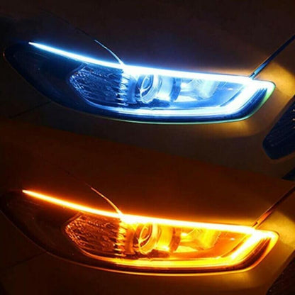 📢📢50 % RABATT !! ⏰2 st/flexibel bil LED Flow🔥typ automatisk signallampa✨3% rabattkod: NOR3