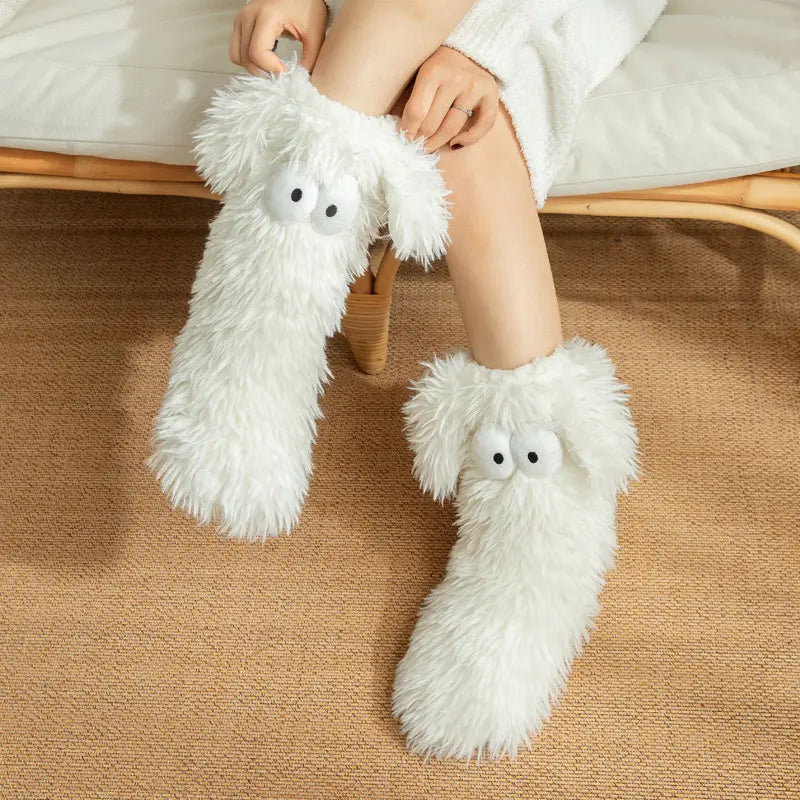 🤗Cute Plush Slippers Socks