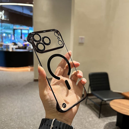 🔥Nytt mobilskal för iPhone 17-serien - Transparent ramlöst ultratunt magnetiskt skal