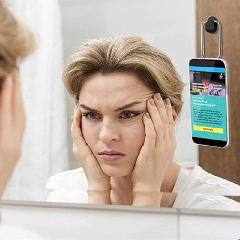 📱Vikbar telefonhållare med baksida😍