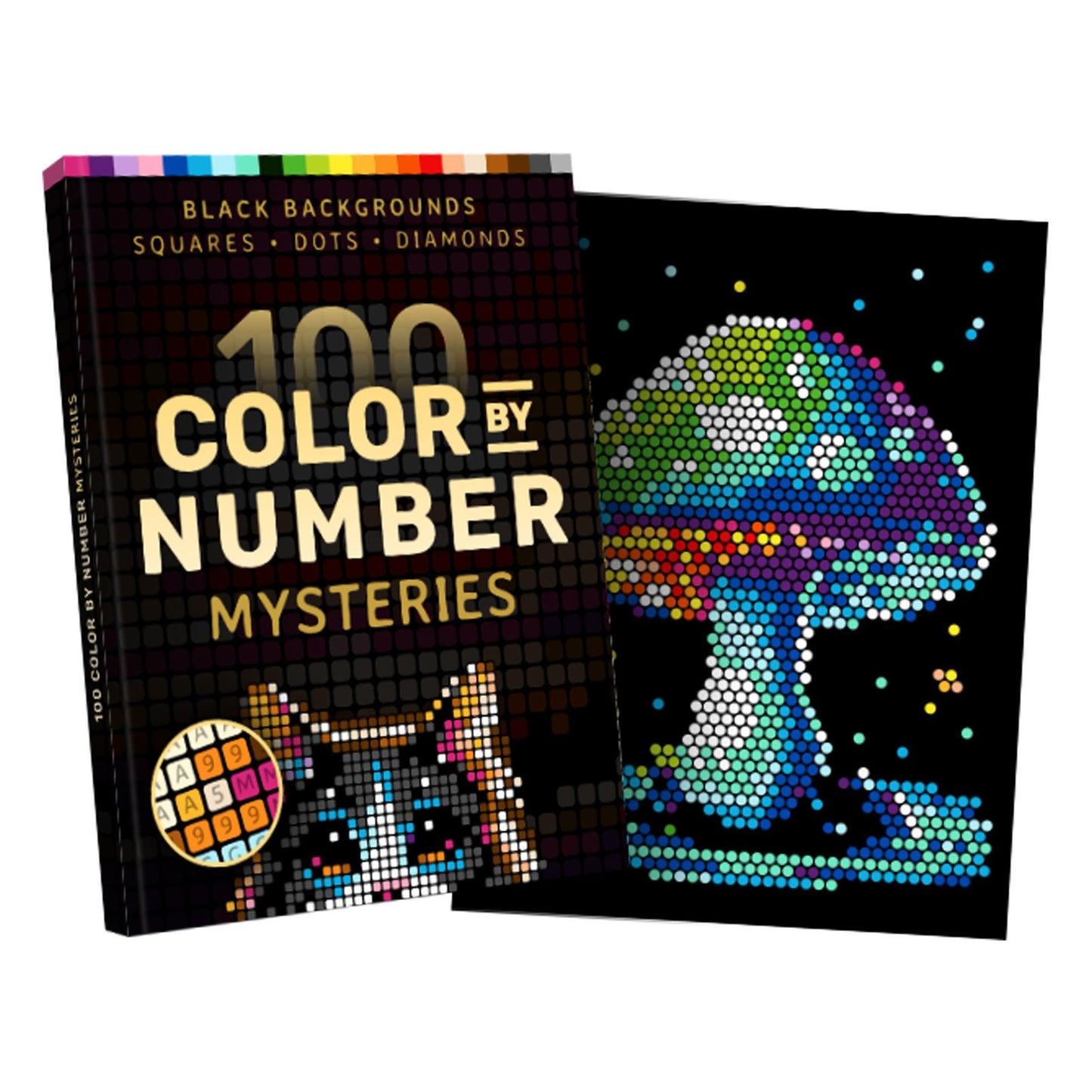 100 Color by Number Mysteries: A Coloring Book for Adults Relaxation and Wonder