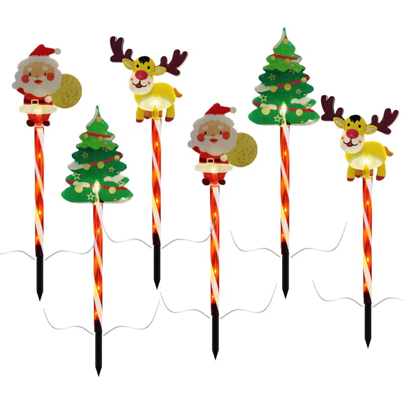 🎄🎁6-pack rörliga julbelysningar🎅