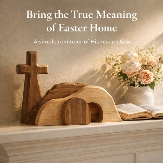 🏆✝️ Wooden Resurrection Cross: Let Your Family Remember Easter's True Hope & Love--3% rabattkod NOR3