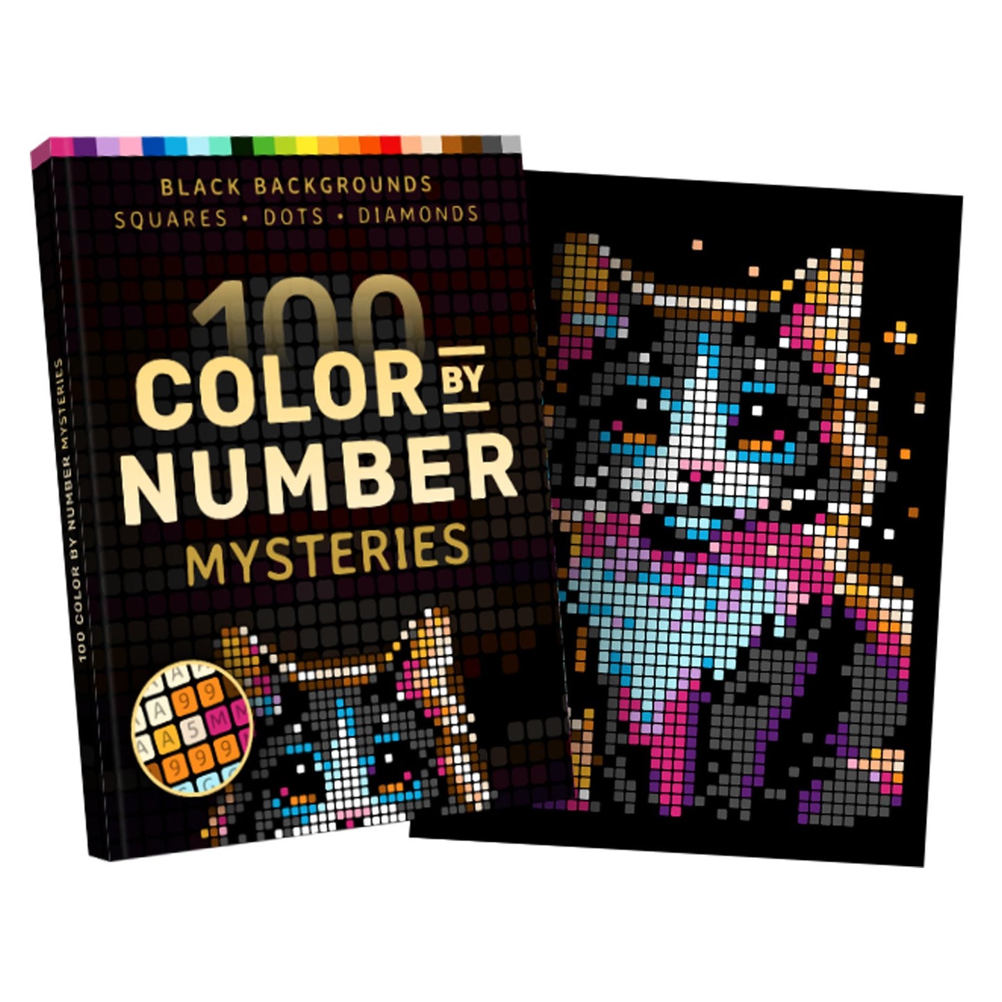 100 Color by Number Mysteries: A Coloring Book for Adults Relaxation and Wonder