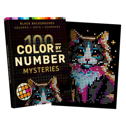 100 Color by Number Mysteries: A Coloring Book for Adults Relaxation and Wonder