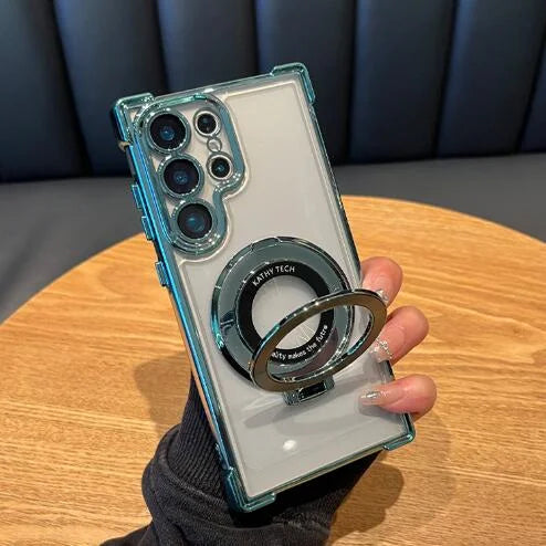 Galvaniserat magnetiskt stativ Mobilskal för Samsung