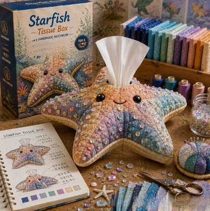 🧵 Vadderad näsduksask med havsdjur DIY-kit💖✨3% rabattkod: NOR3