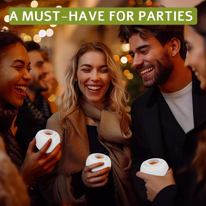 Kreativt snapsglas i form av en golfboll