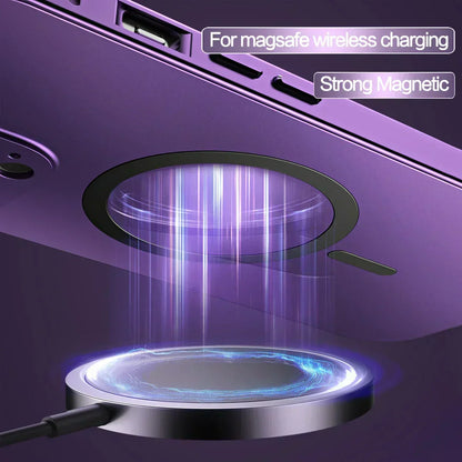 Enkelt magnetiskt mobilskal i metall för iPhone