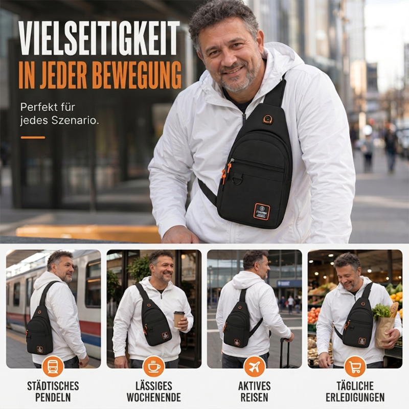 🎒 50% RABATT! 💼 Wasserdichte Umhängetasche mit mehreren Fächern – Vers – duchro