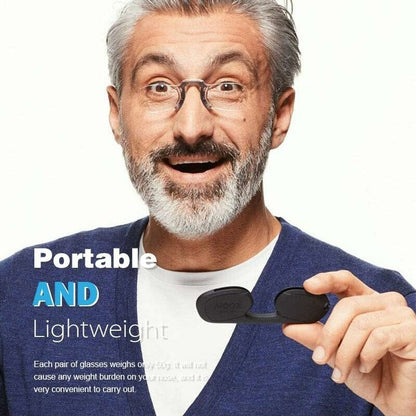 Portable Mini Nose Clip Reading Glasses Pinch Nose Reading Glasses