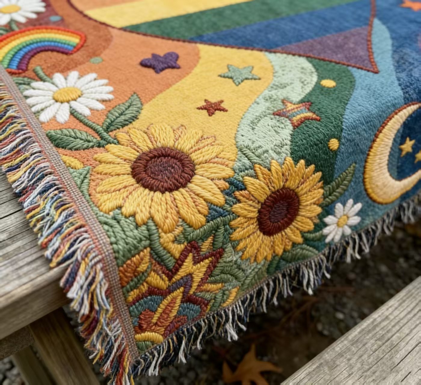 🏳️‍🌈Handgjord vävd Pride-filt | För tillhörighet, synlighet och oförskämd självuttryck