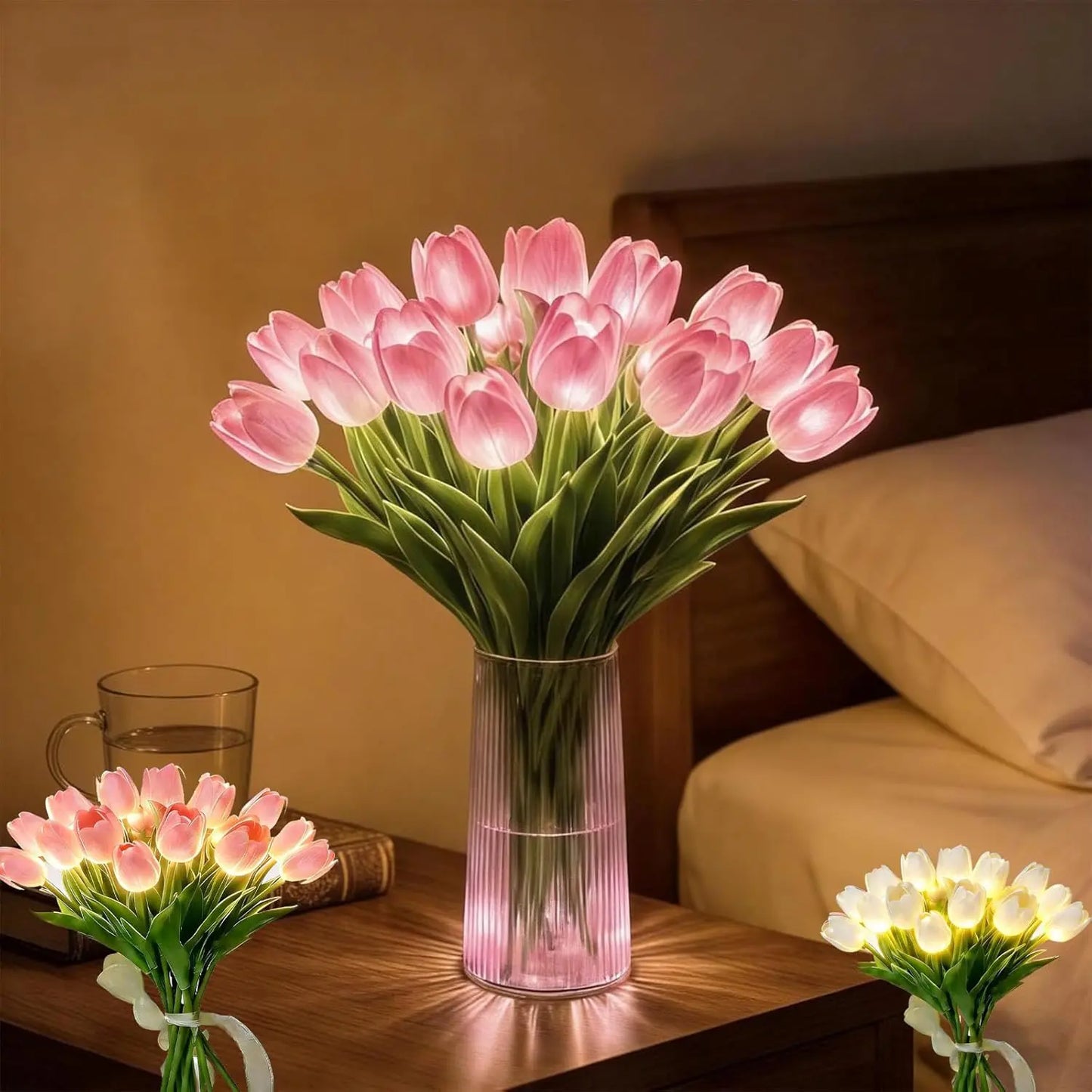 Romantic Tulip LED Light – Batteridrivna LED-tulpaner som kombinerar blomsterdekor med mjukt stämningsljus