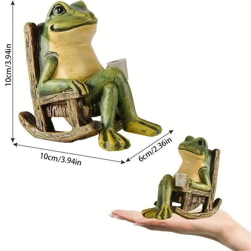 Frog Solar Garden Decor