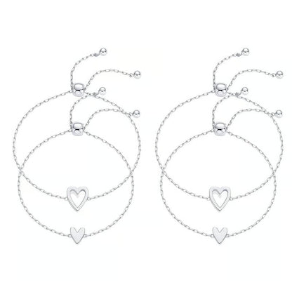 Adjustable Love Friendship Two Bracelet Pack