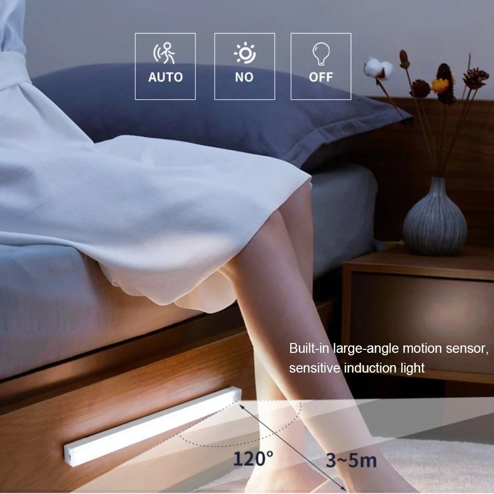 🔥 SISTA DAGEN REA 49% RABATT - 💡 Smarta Magnetiska Uppladdningsbara LED-Lampor med Sensor, Utan Stötar