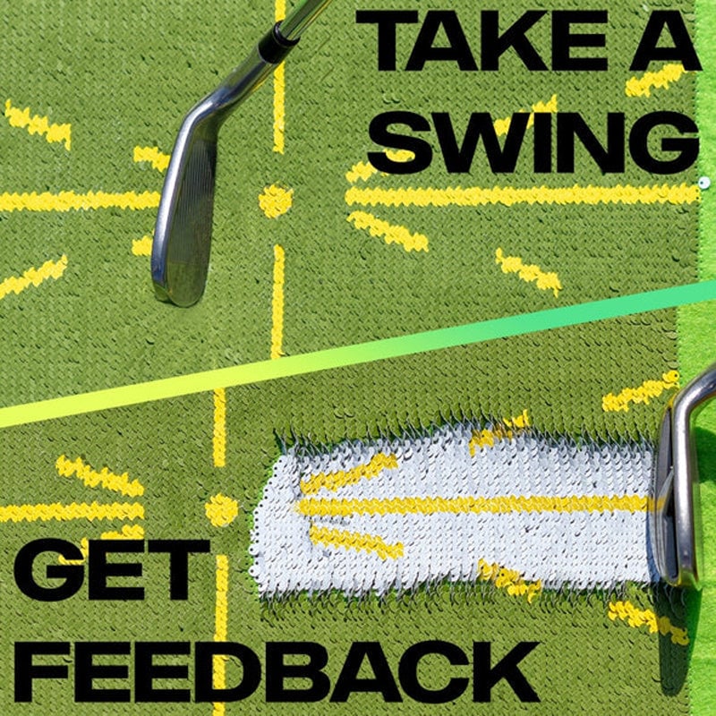 🔥Golf Training Mat for Swing Detection Batting
