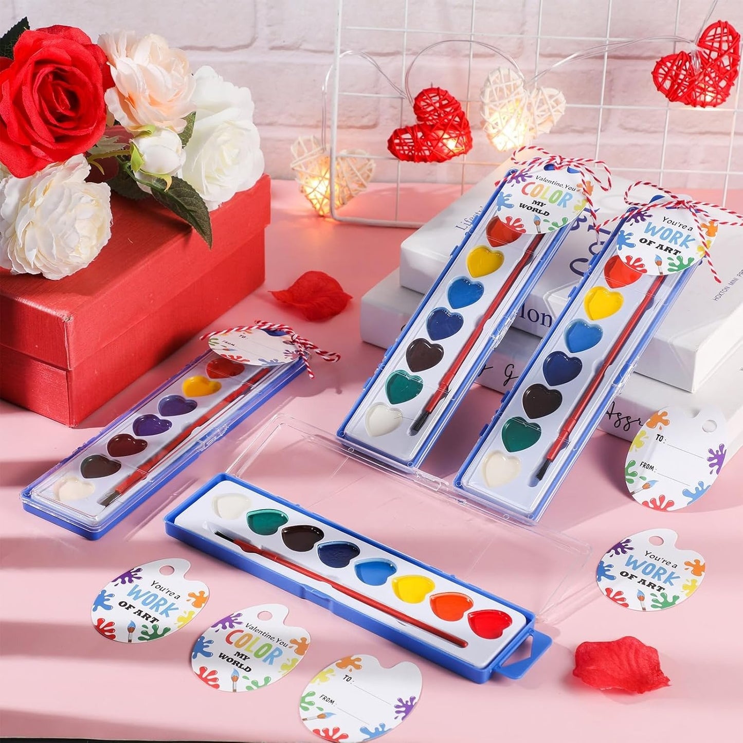💖🎨 Valentine’s Day Mini Watercolor Paint Sets