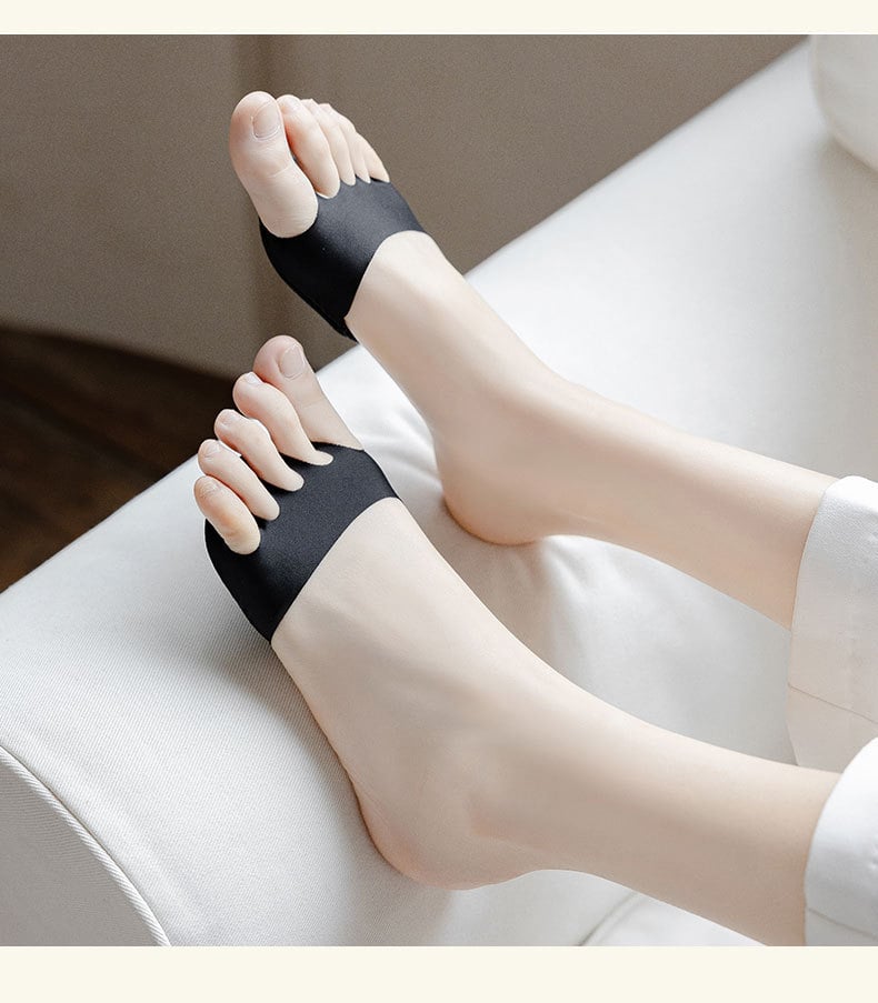 Dam Toesockor – Andningsbara Antiglidstrumpor för Höga Klackar & Maximalt Komfort (4 par)