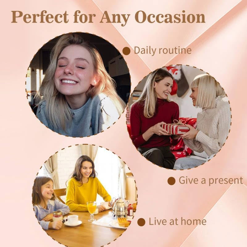 Set med ovala hårtänger (4 st.)