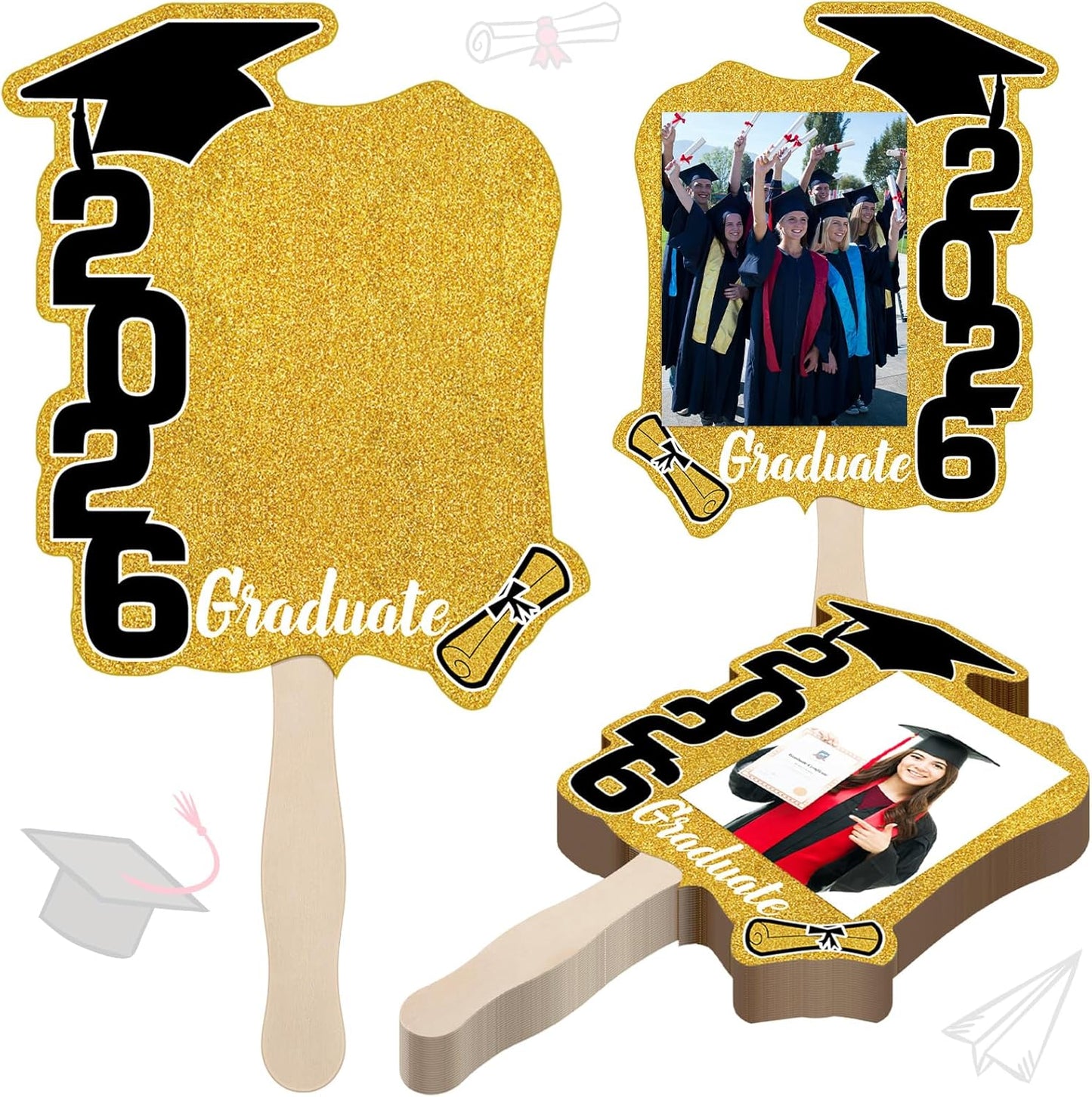 🎁Last Day Promotion 49% OFF🔥 24 Pack Class of 2026 Graduation Fans