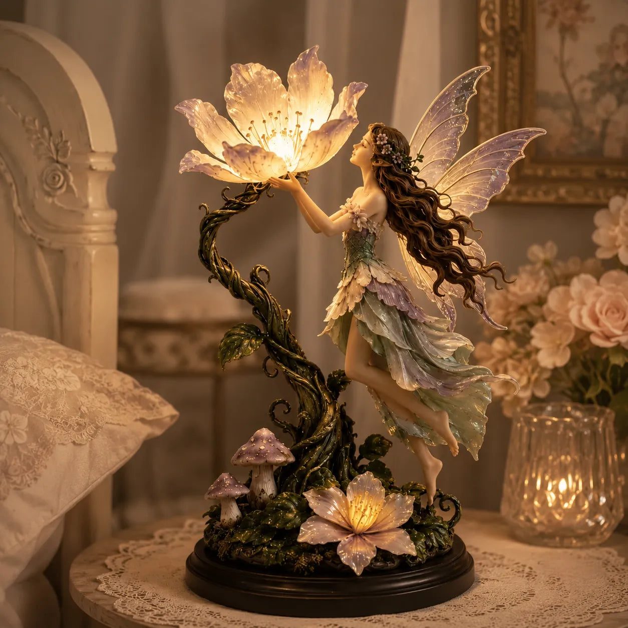 🌙 ✨ Fairy Flower nattlampa – modern dekorativ LED-lampa för mysigt hemutrymme✨3% rabattkod: NOR3