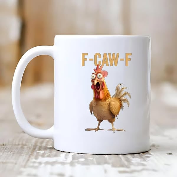 🔥Bestseller🔥F-Caw-F Funny Chicken Mug🐔😆