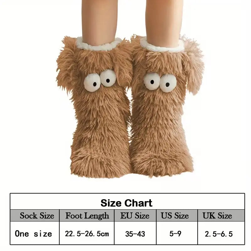 🤗Cute Plush Slippers Socks