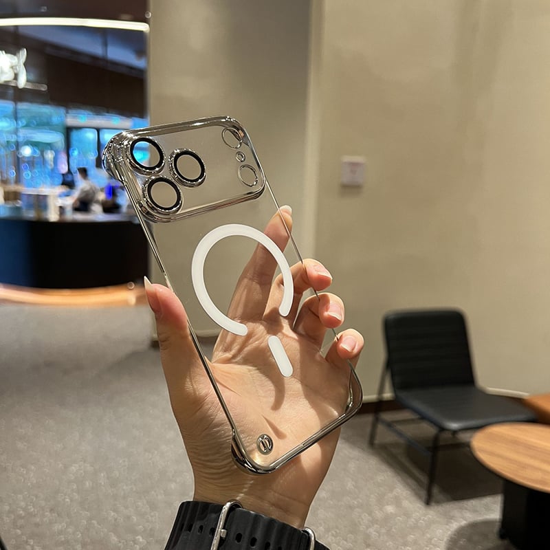 🔥Nytt mobilskal för iPhone 17-serien - Transparent ramlöst ultratunt magnetiskt skal