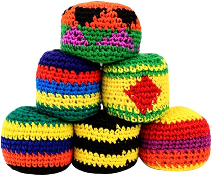 Hacky Balls, Handmade Knitted Footbag Sack 2026 Upgraded Assorted Foot Bag