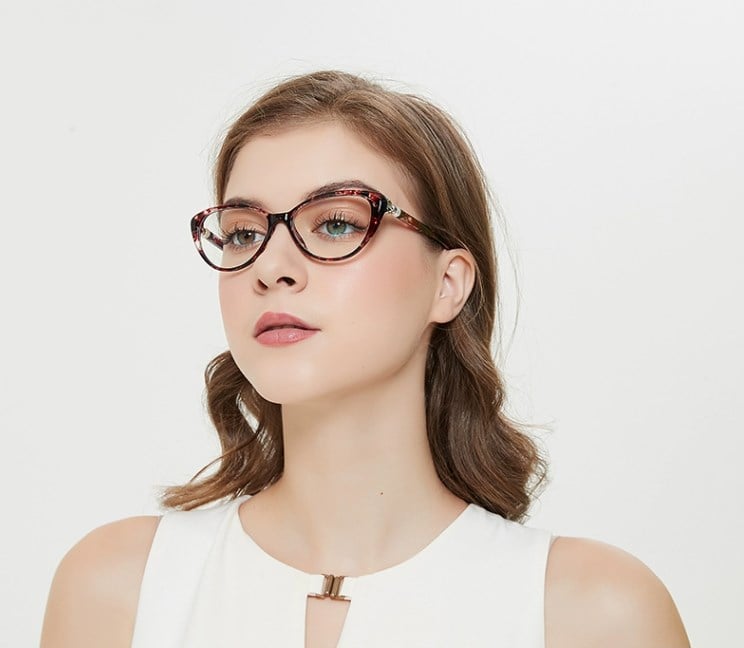 CAT EYE WITH PEARL HINGE PROGRESSIVE MULTIFOCAL READING GLASSES