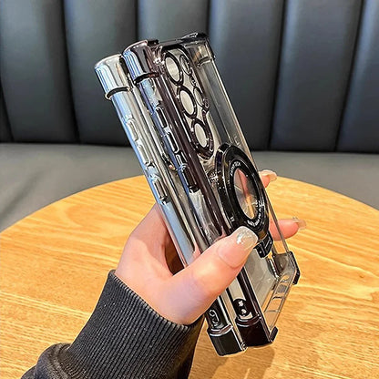 Galvaniserat magnetiskt stativ Mobilskal för Samsung