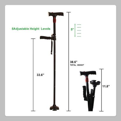 Larm-LED-Doppelhandgriff-Seniorenstock