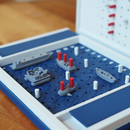 📚Travel Book Board Games: Four in a Row & Sea Battle – Dual Portable Fun in One Concept