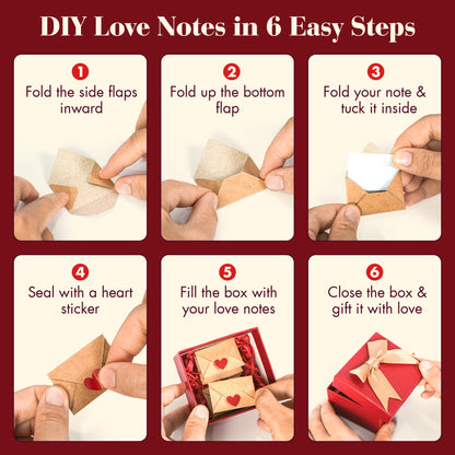 30/60 Mini Love Notes & Envelopes Set