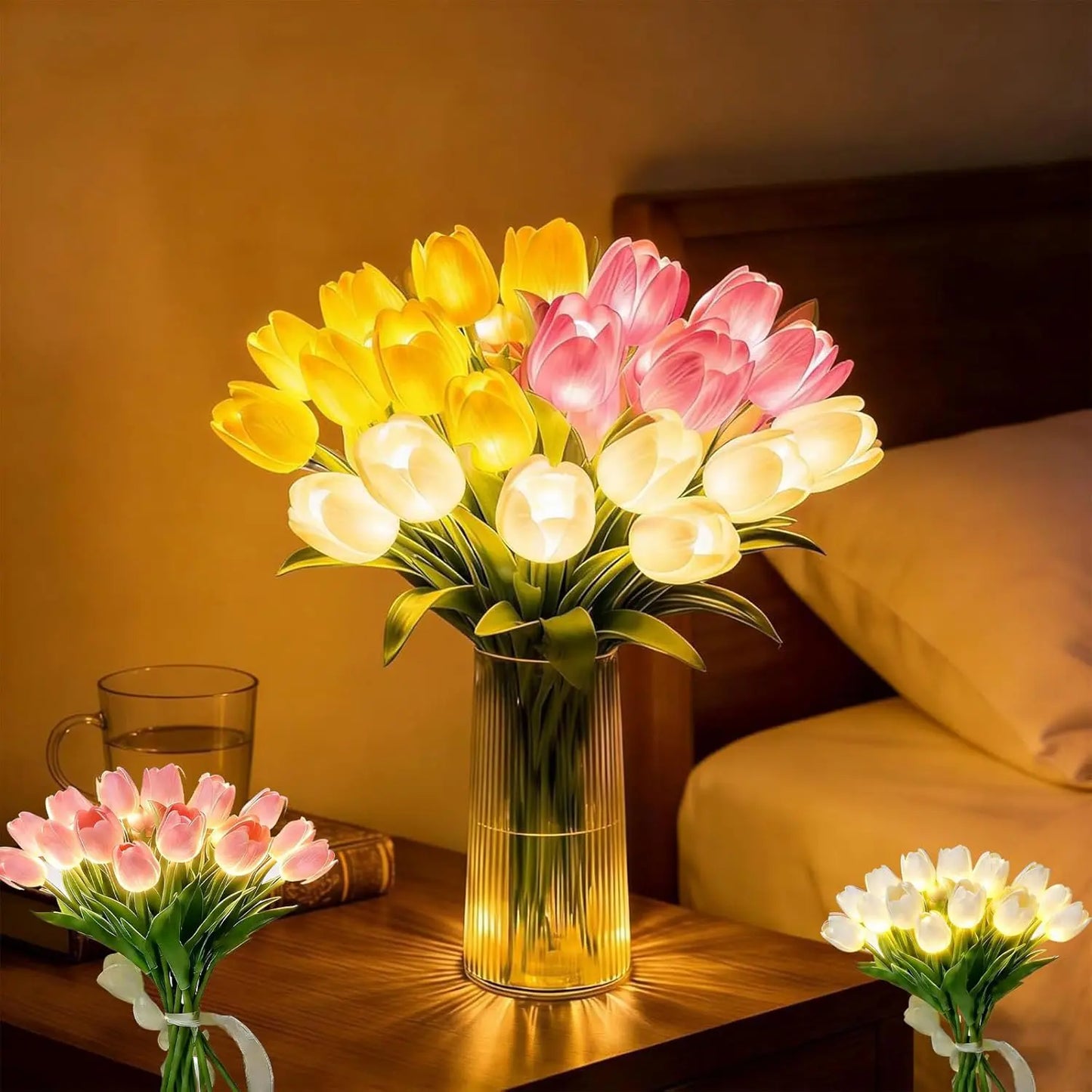 Romantic Tulip LED Light – Batteridrivna LED-tulpaner som kombinerar blomsterdekor med mjukt stämningsljus