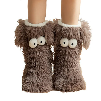 🤗Cute Plush Slippers Socks