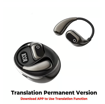 MS190 Translation Earbuds, Supports Real-Time Translation in 156 Languages With APP, Bluetooth 5.3 Earphones