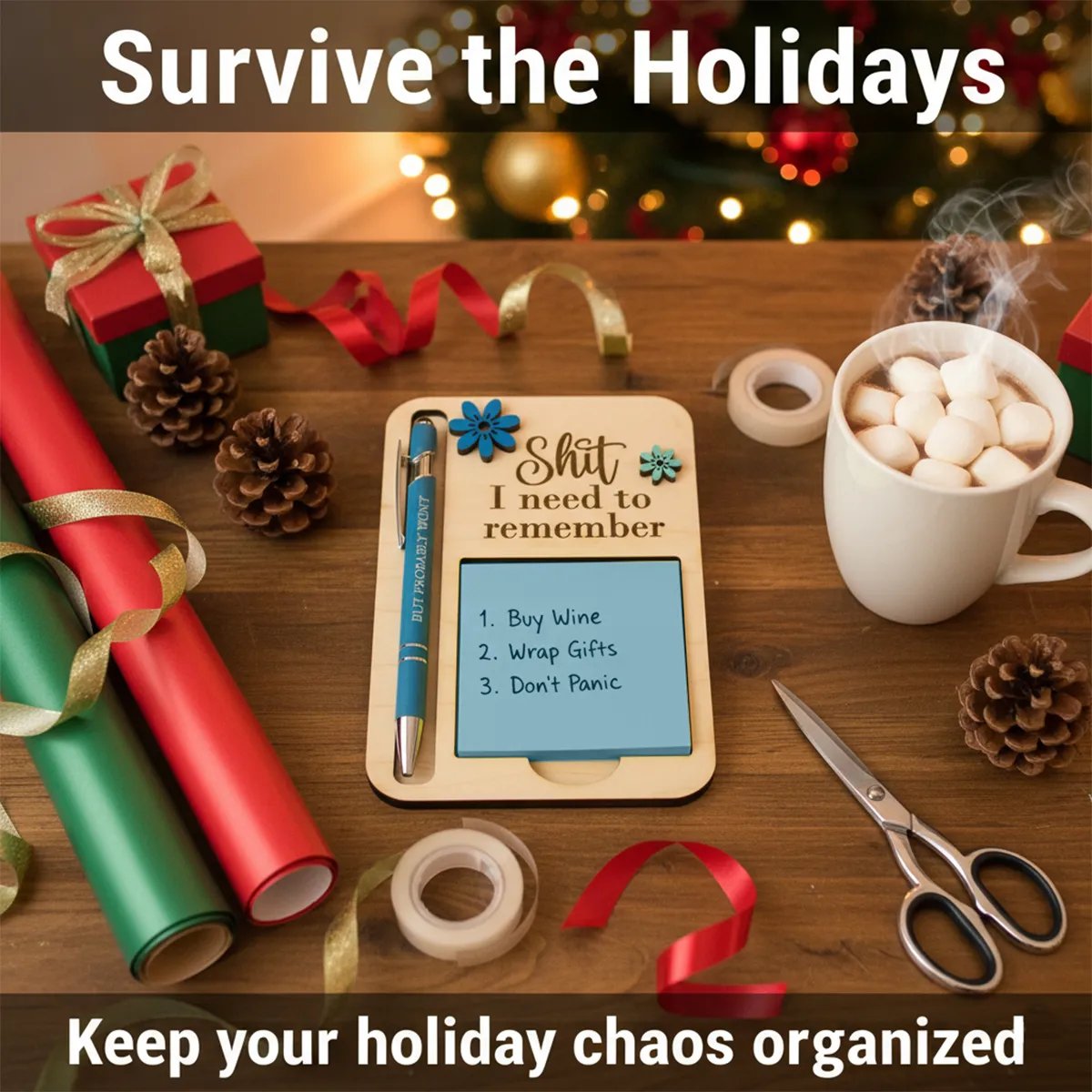 The "Shit I Need to Remember" Sticky Note Holder