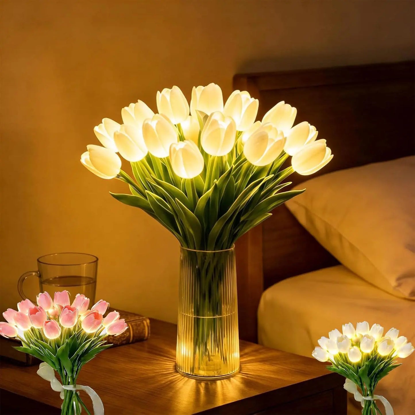 Romantic Tulip LED Light – Batteridrivna LED-tulpaner som kombinerar blomsterdekor med mjukt stämningsljus