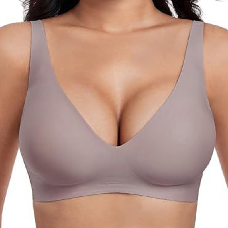 💗 Sista dagen 50% rabatt⚡50K+ sålda💕 Jelly trådlösa bekväma push-up-braletter, sömlösa T-shirt-behåar och deep V vardagsbehåar för kvinnor.