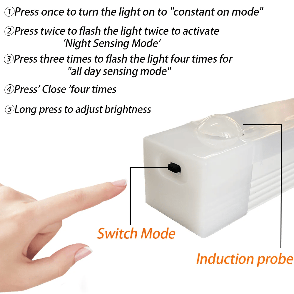 🔥 SISTA DAGEN REA 49% RABATT - 💡 Smarta Magnetiska Uppladdningsbara LED-Lampor med Sensor, Utan Stötar
