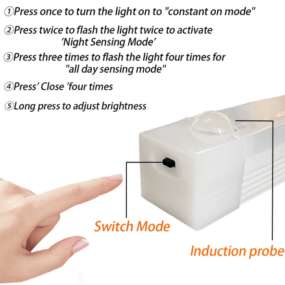 🔥 SISTA DAGEN REA 49% RABATT - 💡 Smarta Magnetiska Uppladdningsbara LED-Lampor med Sensor, Utan Stötar