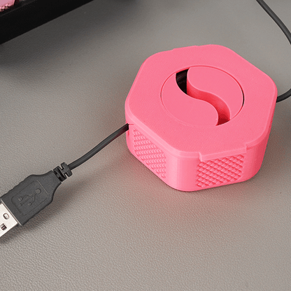 🔌3D Printed Portable Desktop Cable Organizer - Data Cable Storage