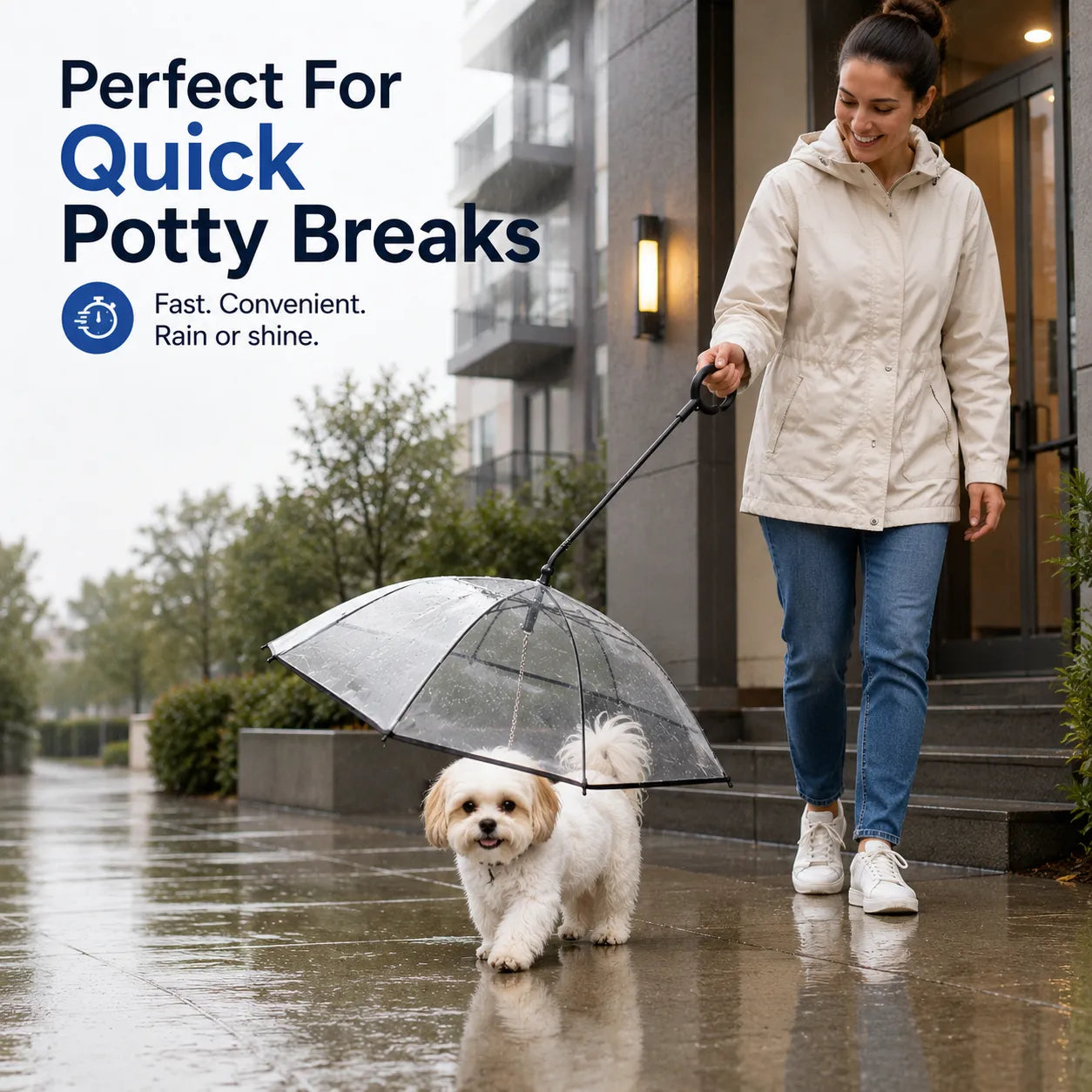 ☔ Transparent hundparaply för regniga promenader✨3% rabattkod: NOR3