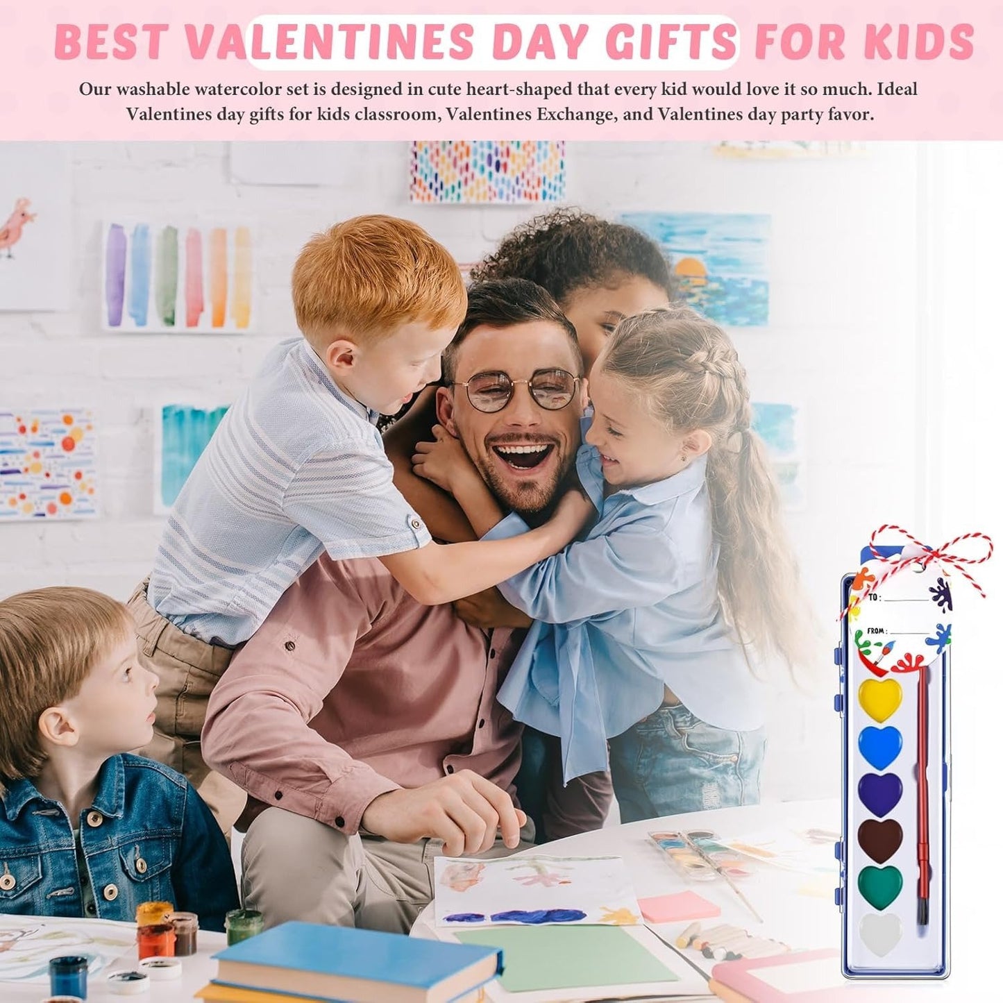 💖🎨 Valentine’s Day Mini Watercolor Paint Sets